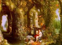 Brueghel, Jan the Elder - A Fantastic Cave Landscape with Odysseus and Calypso